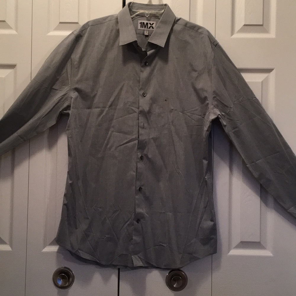 EXPRESS-LT GRAY 1MX DRESS SHIRT